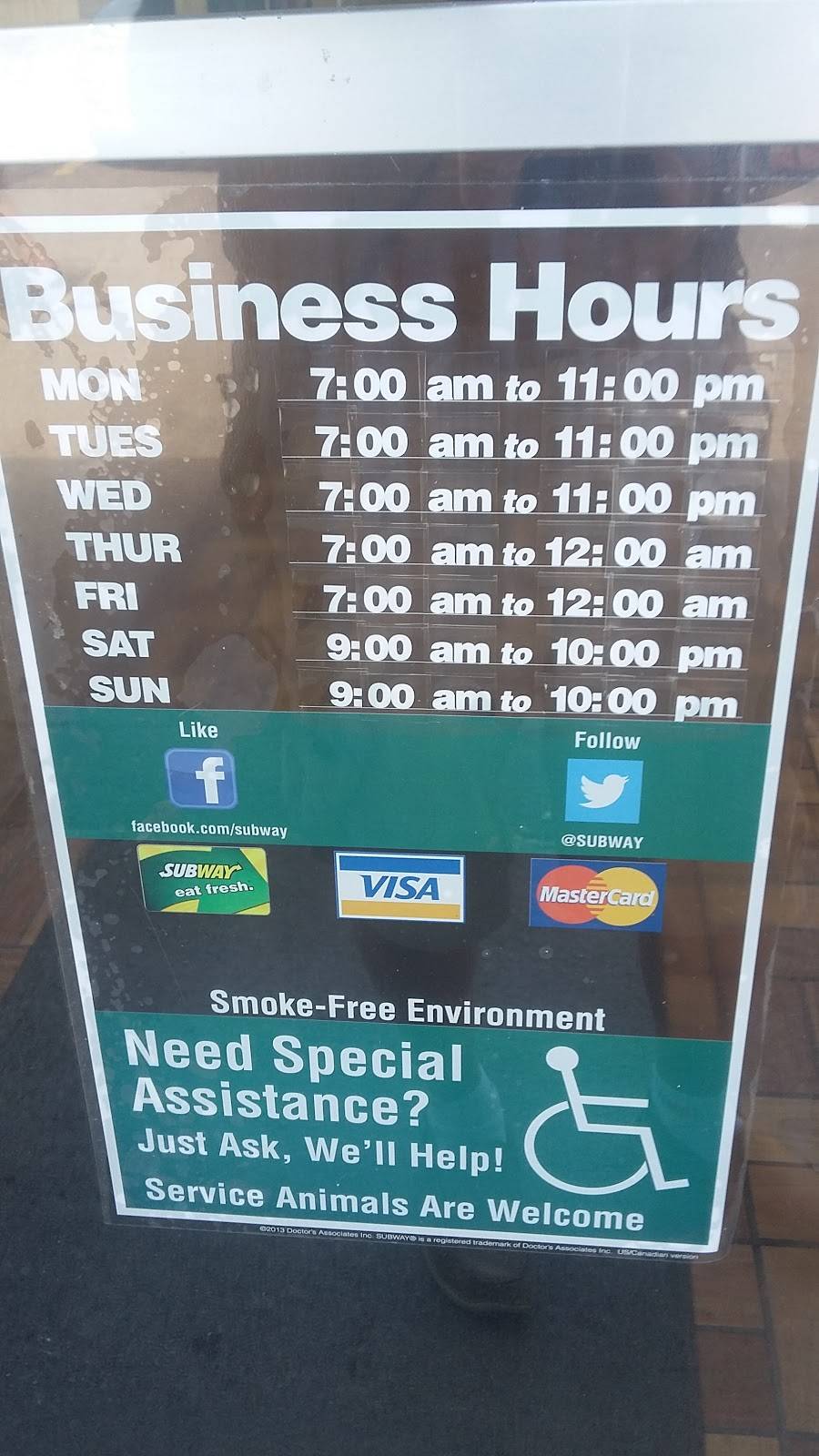 Subway | meal takeaway | 976 Dundas St, Woodstock, ON N4S 1H3, Canada | 5194211601 OR +1 519-421-1601