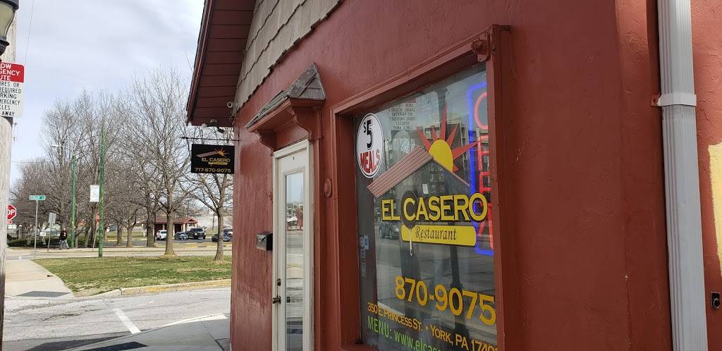 El Casero Restaurant | restaurant | 350 E Princess St, York, PA 17403, USA | 7178709075 OR +1 717-870-9075