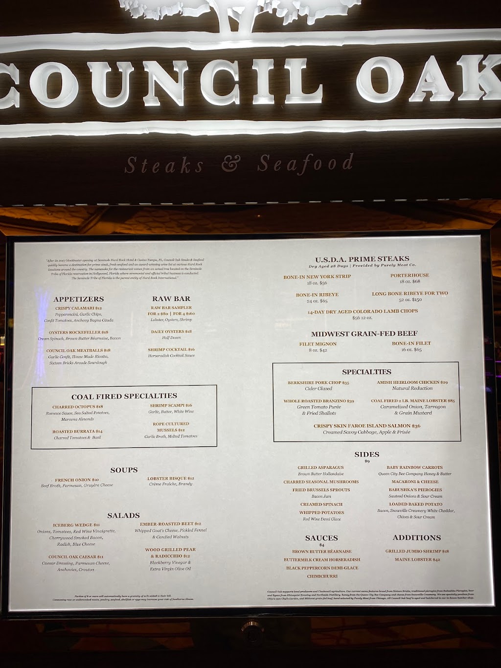 Council Oak Steaks & Seafood | restaurant | 1000 Broadway St, Cincinnati, OH 45202, USA | 5132503294 OR +1 513-250-3294