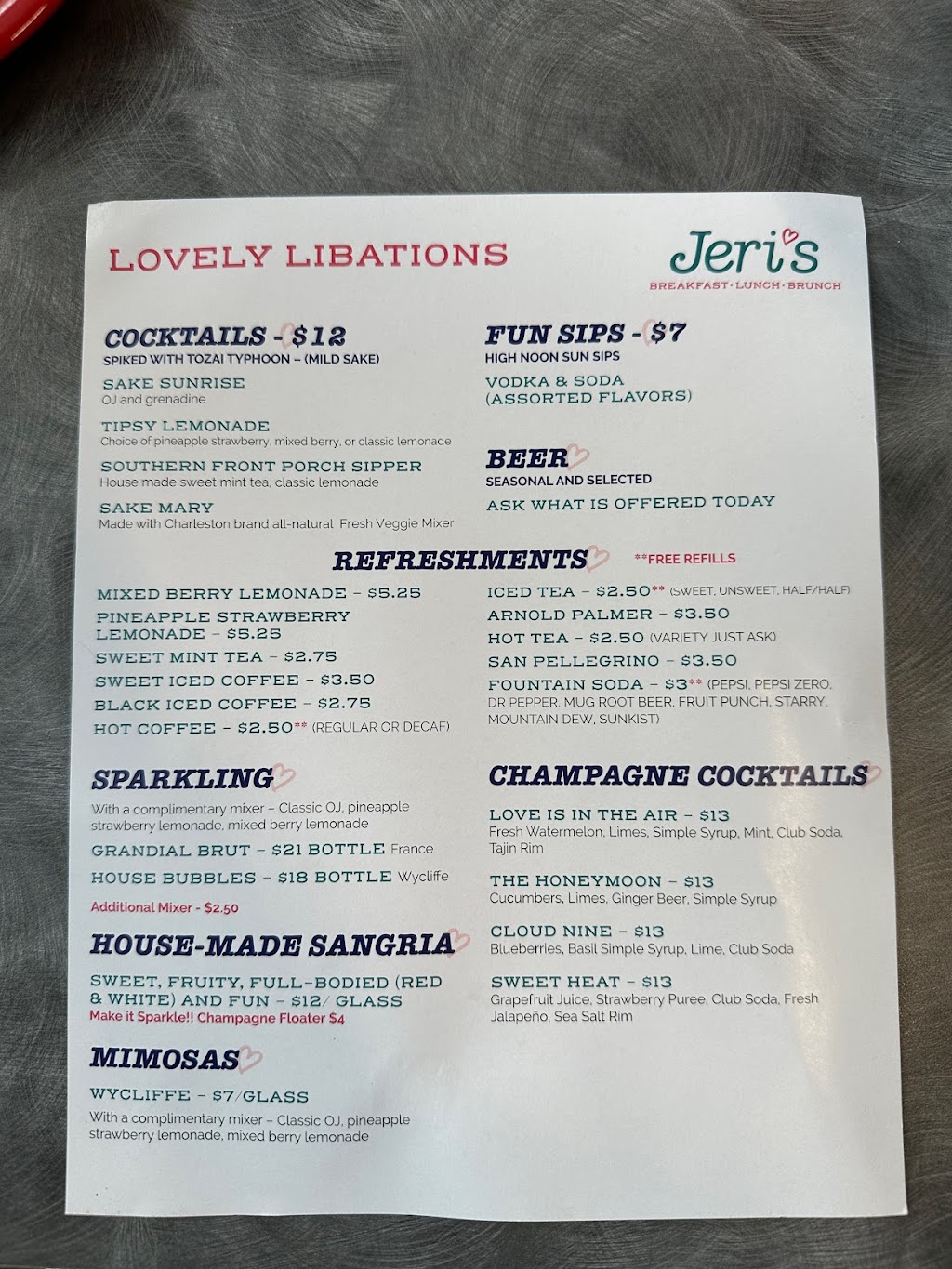 Jeris at Market Plaza | restaurant | 1370 Market St #1, Tallahassee, FL 32312, USA | 8507567660 OR +1 850-756-7660