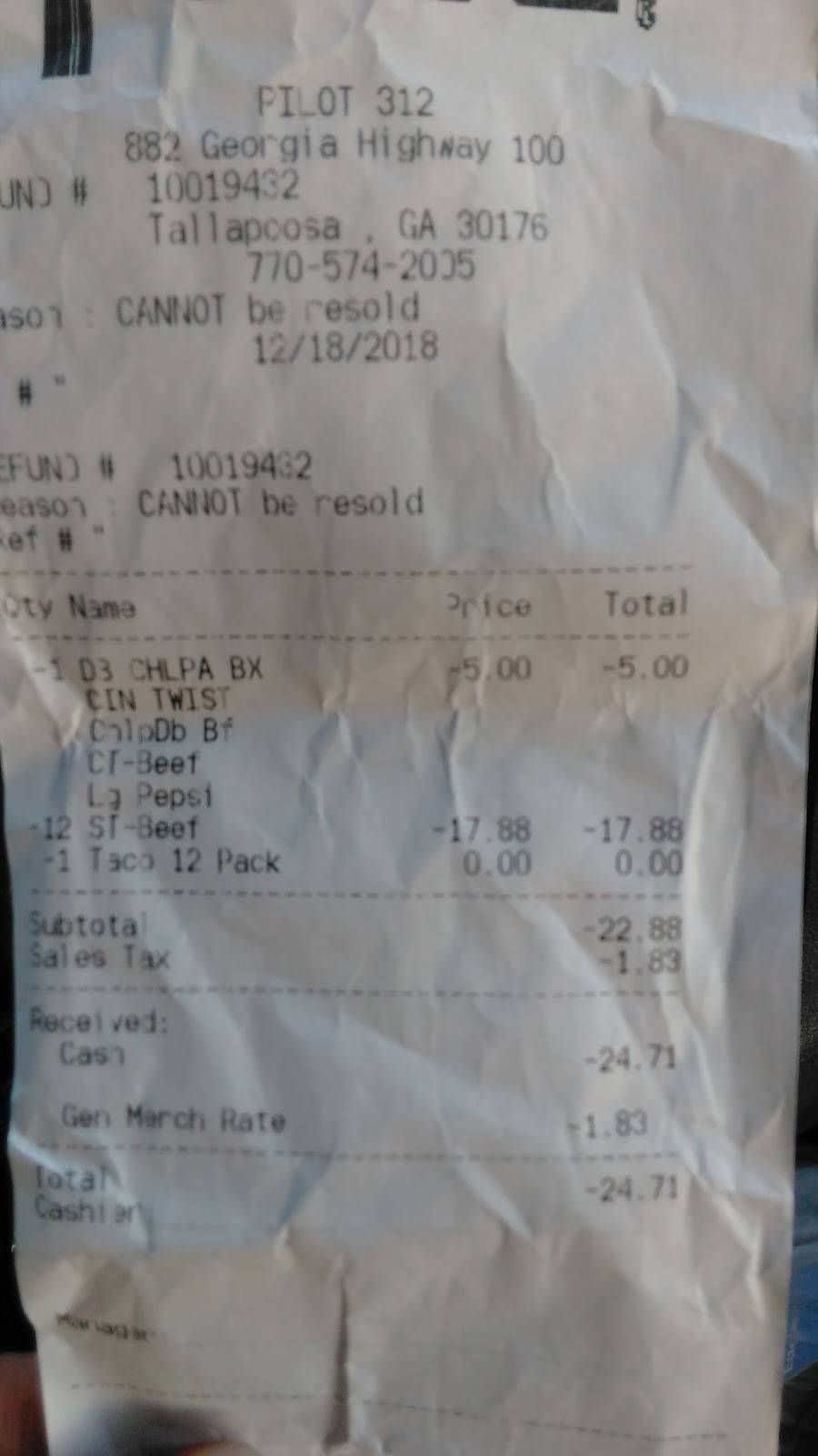 Taco Bell | meal takeaway | 882 GA-100, Tallapoosa, GA 30176, USA | 7705742005 OR +1 770-574-2005