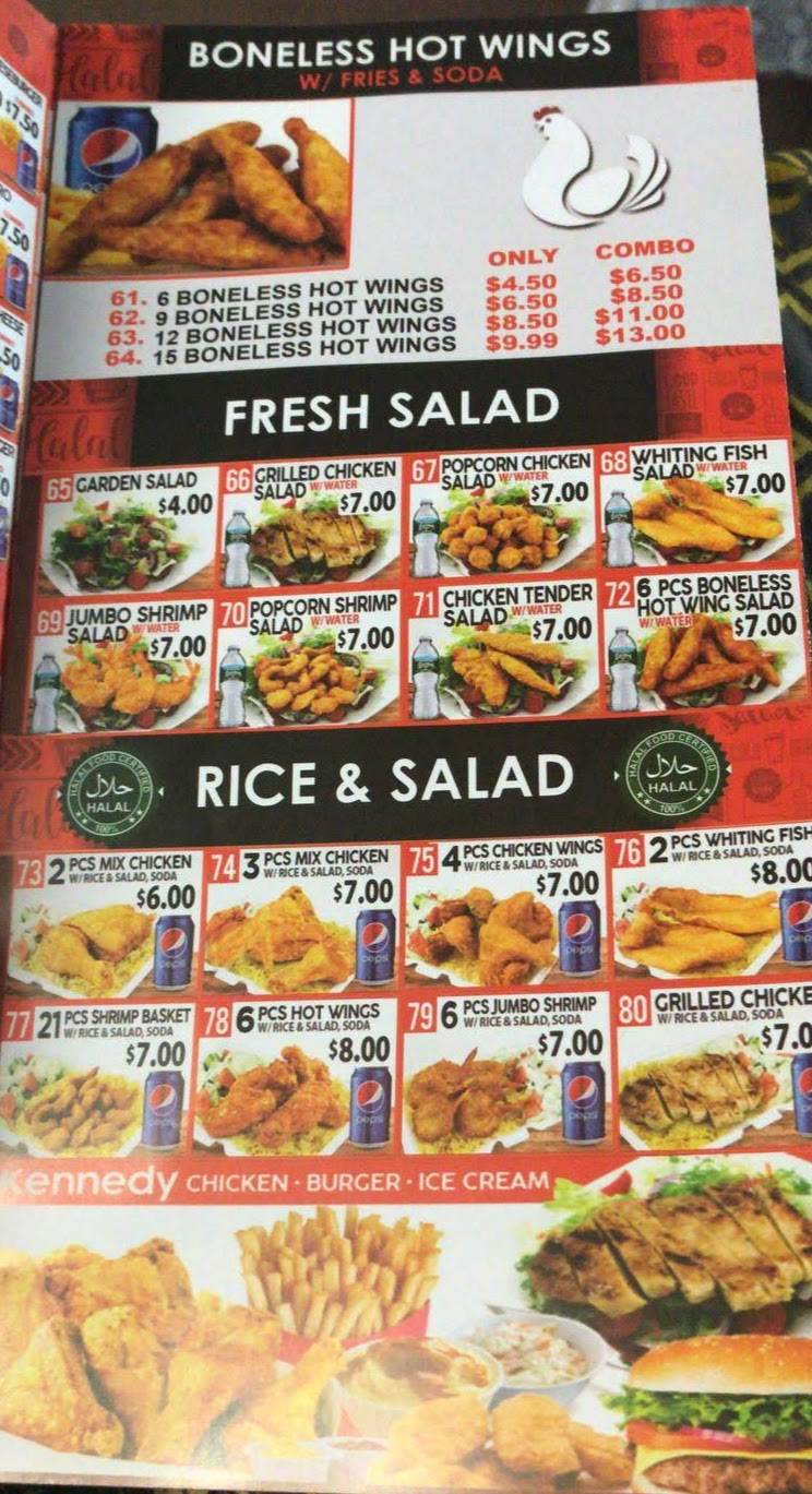 Kennedy fried chicken | restaurant | 3496 Jerome Ave, Bronx, NY 10467, USA | 7182210714 OR +1 718-221-0714