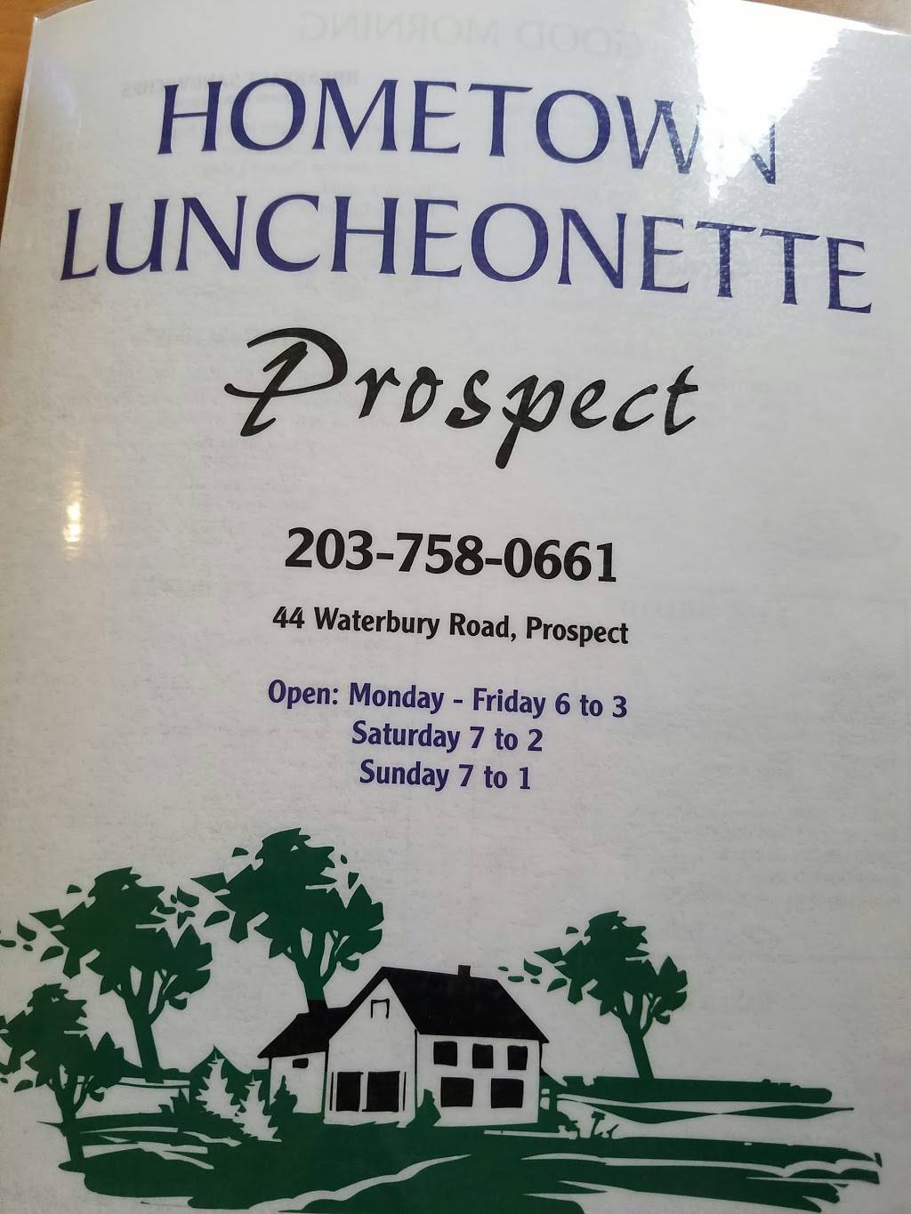 Home Town Luncheonette | restaurant | 44 Waterbury Rd, Prospect, CT 06712, USA | 2037580661 OR +1 203-758-0661