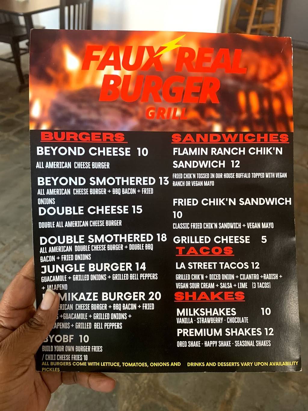 Faux Real Burger Grill | restaurant | 1550 Ralph David Abernathy Blvd, Atlanta, GA 30310, USA | 3108749923 OR +1 310-874-9923