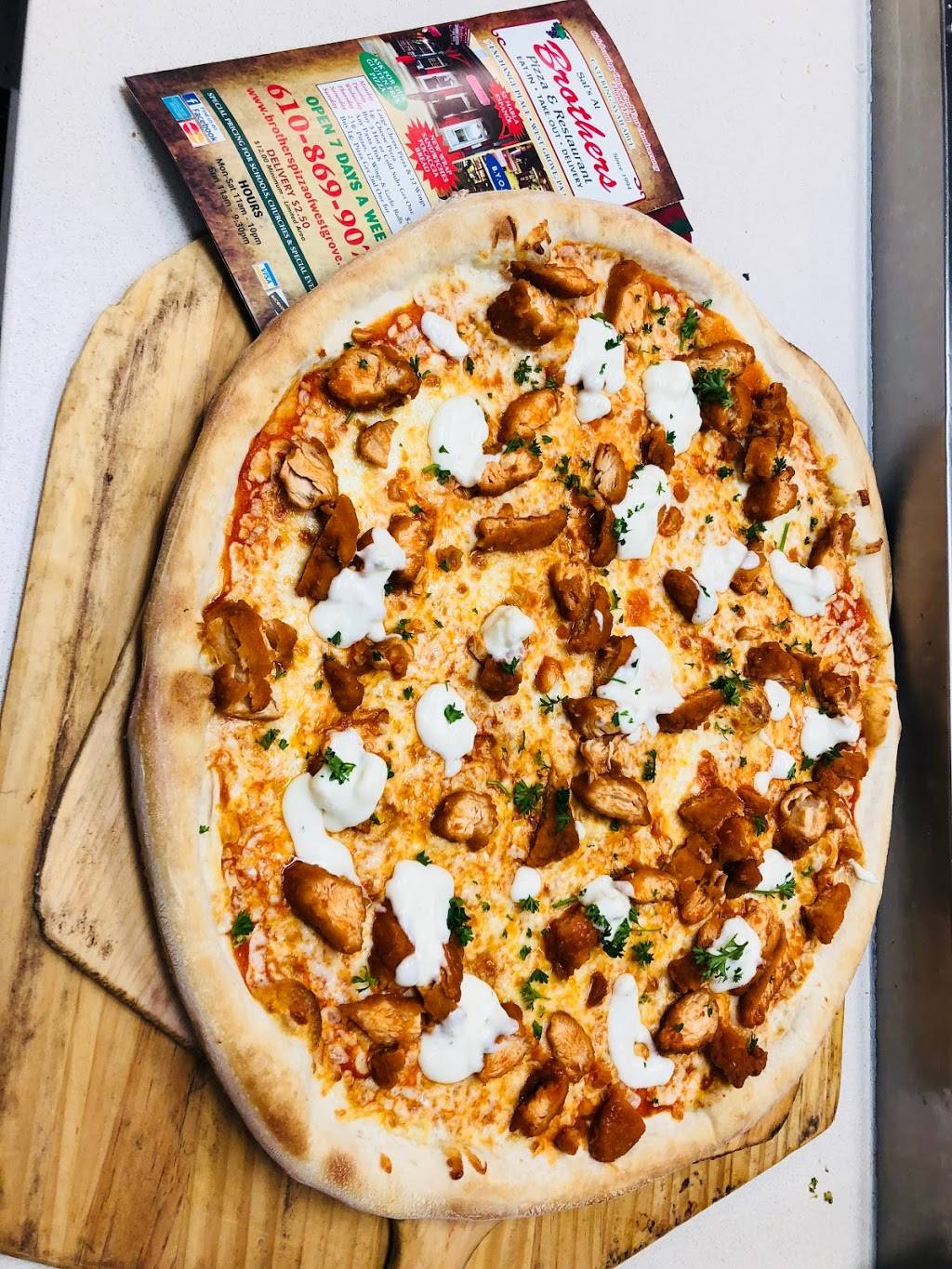 Brothers Pizza & Restaurant | restaurant | 7 Exchange Pl, West Grove, PA 19390, USA | 6108699070 OR +1 610-869-9070