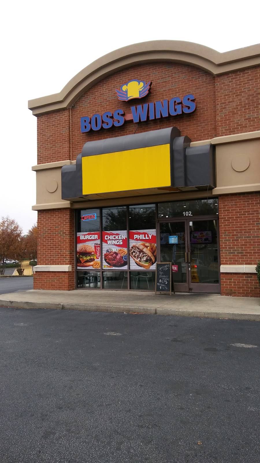 Boss Wings | restaurant | 3725 Club Dr #102, Duluth, GA 30096, USA | 4702943381 OR +1 470-294-3381