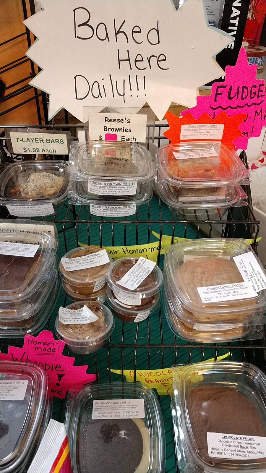 Homans General Store-Potters | restaurant | 125 Old Fort Rd, Spring Mills, PA 16875, USA | 8143642674 OR +1 814-364-2674