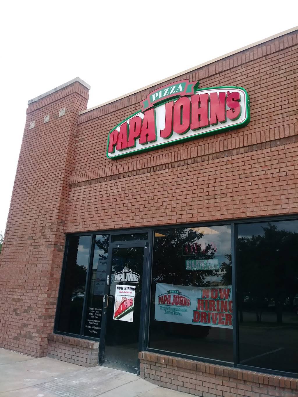 Papa Johns Pizza | restaurant | 2105 Buckingham Rd Ste 2105, Richardson, TX 75081, USA | 2145757272 OR +1 214-575-7272