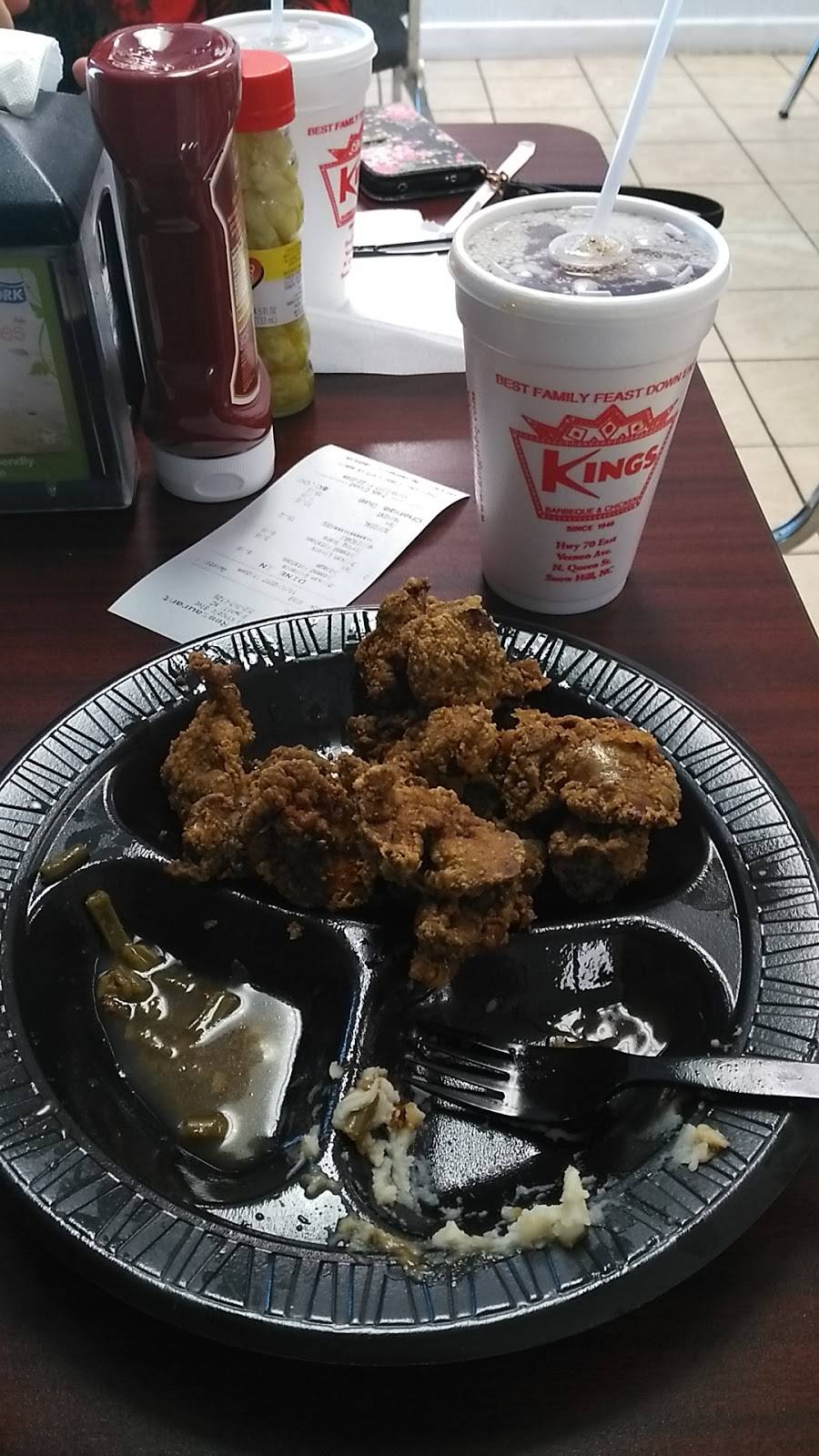 Kings BBQ & Chicken | restaurant | 416 Kingold Blvd, Snow Hill, NC 28580, USA | 2527470126 OR +1 252-747-0126