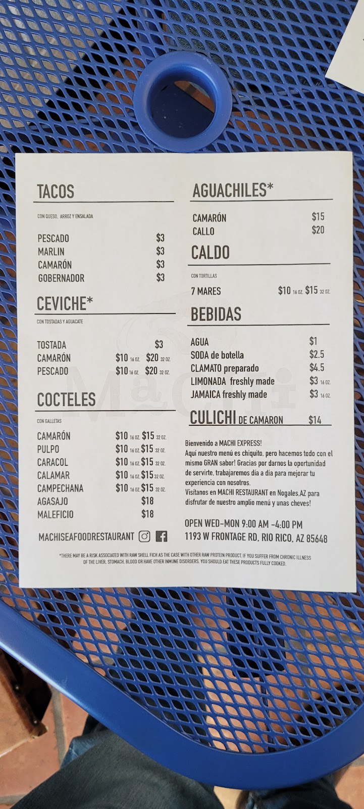 Machi Express | restaurant | 1193 W Frontage Rd, Rio Rico, AZ 85648, USA | 5202179818 OR +1 520-217-9818