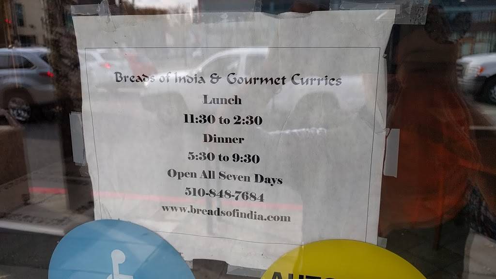 Breads of India | restaurant | 2448 Sacramento St, Berkeley, CA 94702, USA | 5108487684 OR +1 510-848-7684
