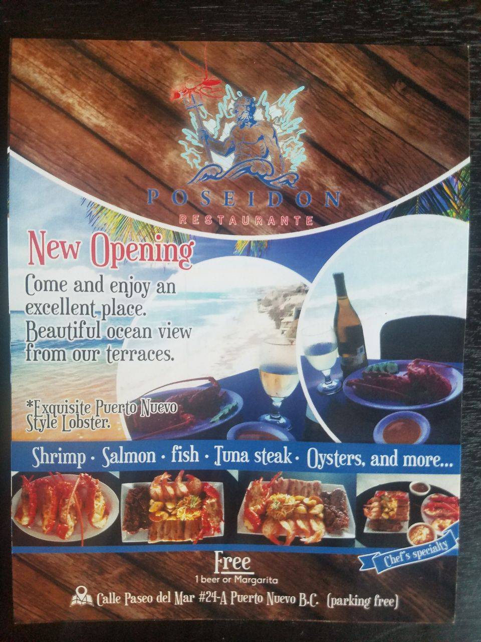 Poseidon Restaurante | restaurant | Puerto Nuevo, Baja California, Mexico | 016611133507 OR +52 661 113 3507
