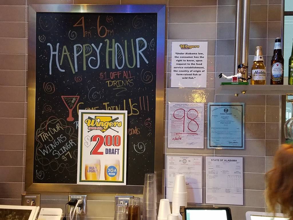 Wingers Sports Grill | restaurant | 7929 Vaughn Rd, Montgomery, AL 36116, USA | 3343963279 OR +1 334-396-3279