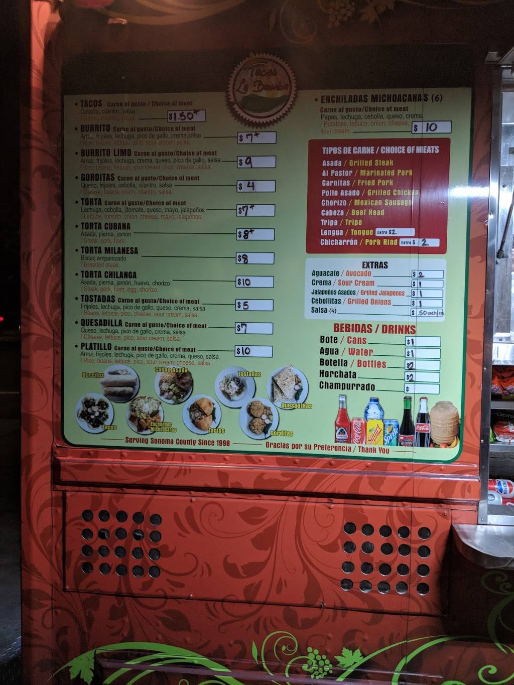 La Bamba Taco Truck | restaurant | 18155 Sonoma Hwy, Sonoma, CA 95476, USA | 7073221070 OR +1 707-322-1070