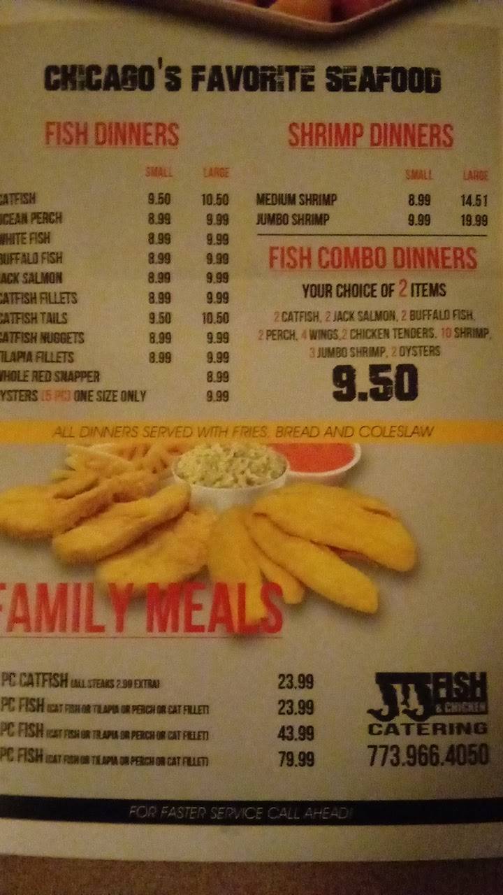JJ Fish & Chicken | restaurant | 7100 S South Chicago Ave, Chicago, IL 60619, USA | 7739664050 OR +1 773-966-4050