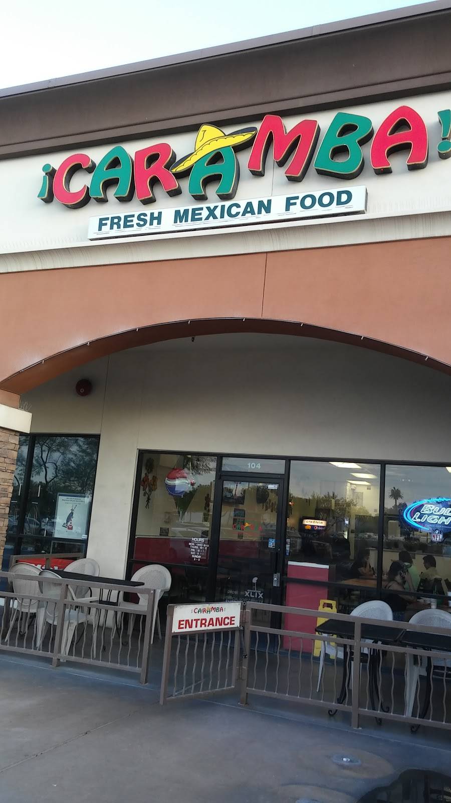 Caramba Mexican Food | restaurant | 6661 W Bell Rd, Glendale, AZ 85308, USA | 6234871111 OR +1 623-487-1111