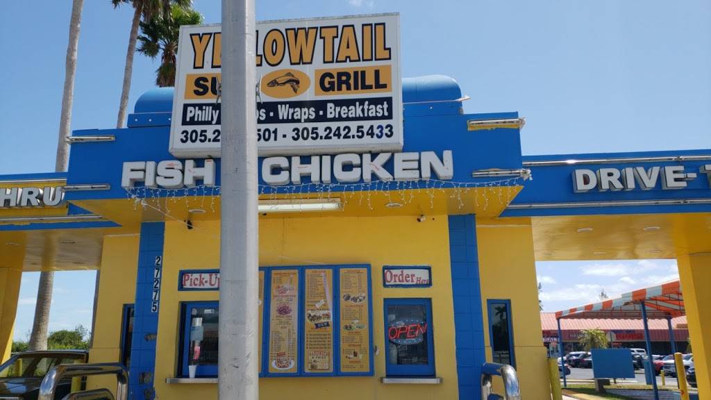 Yellow Tail Sub & Grill | restaurant | Naranja Lakes Shopping Center, 27275 S Dixie Hwy, Homestead, FL 33032, USA | 3052425501 OR +1 305-242-5501