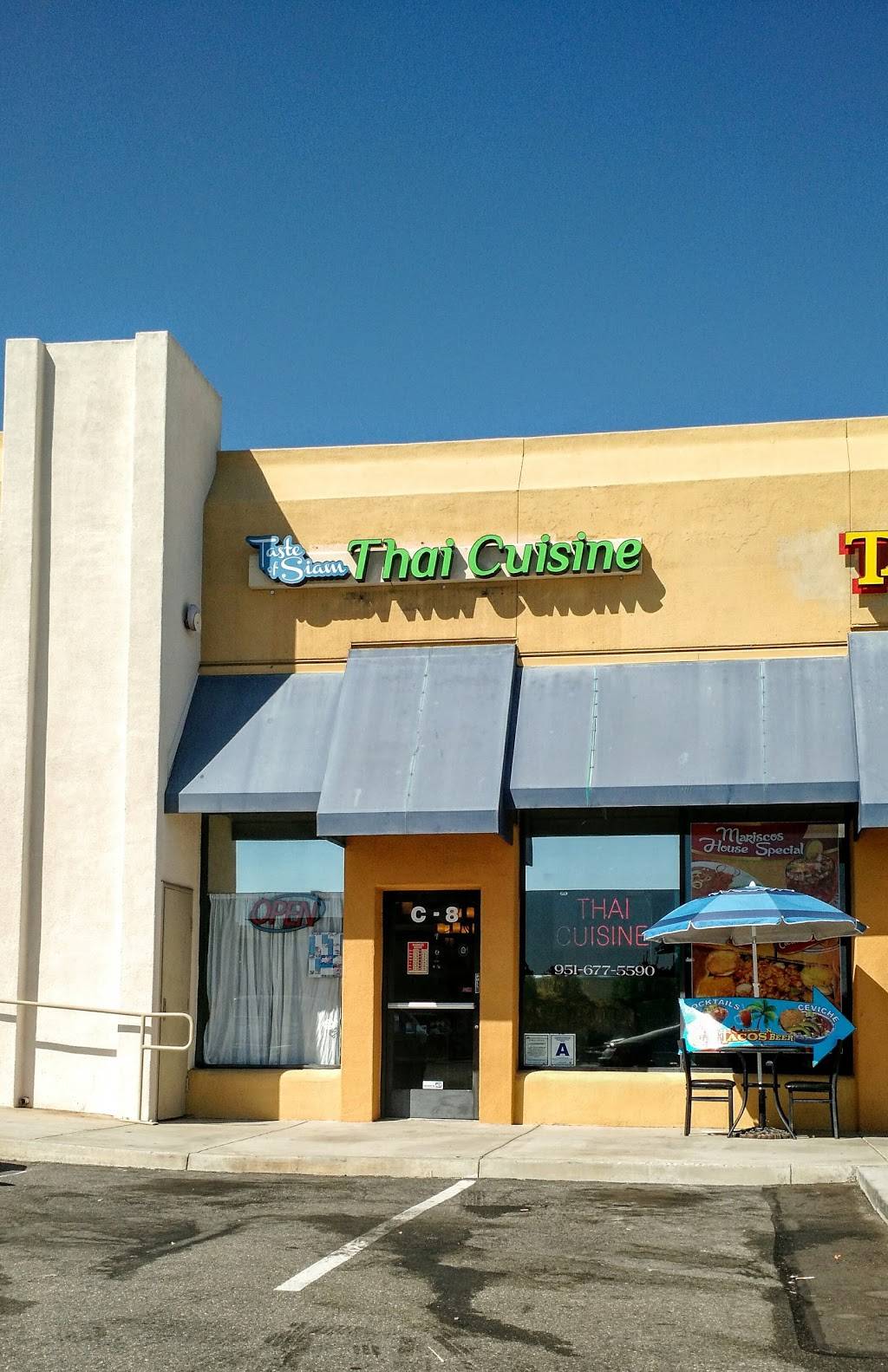 Taste Of Siam Cuisine | restaurant | 40365 Murrieta Hot Springs Rd C-8, Murrieta, CA 92563, USA | 9516775590 OR +1 951-677-5590
