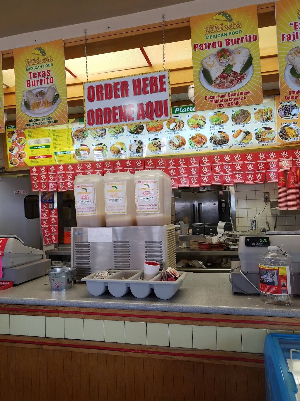 Filibertos Mexican Food | restaurant | 1313 E Florence Blvd, Casa Grande, AZ 85122, USA | 5208364700 OR +1 520-836-4700
