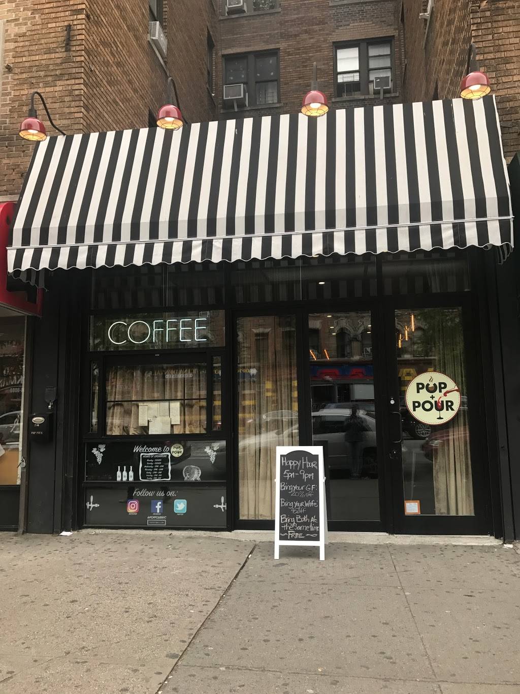 Pop & Pour | restaurant | 200 Dyckman St, New York, NY 10040, USA | 6469983766 OR +1 646-998-3766
