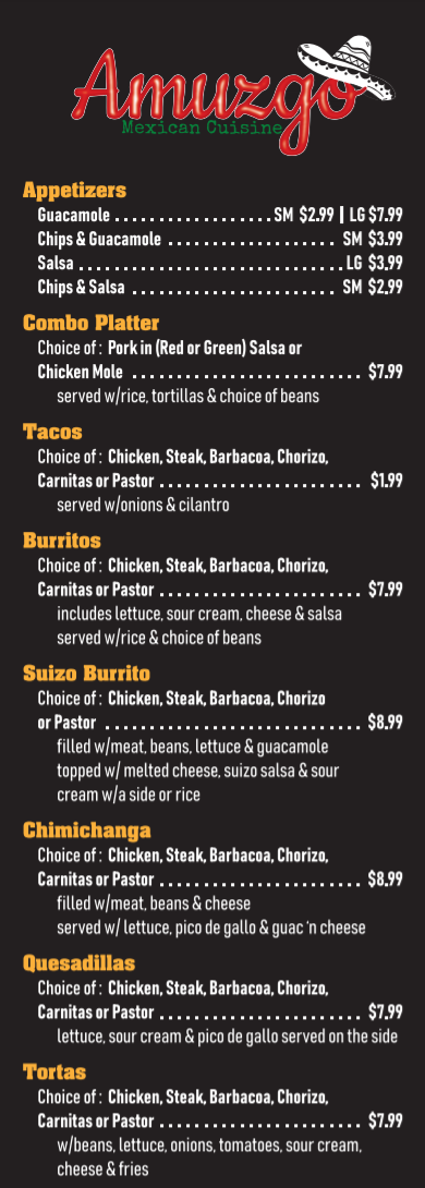 Amuzgo Mexican Cuisine | restaurant | 1534 E Algonquin Rd, Algonquin, IL 60102, USA | 7736648318 OR +1 773-664-8318