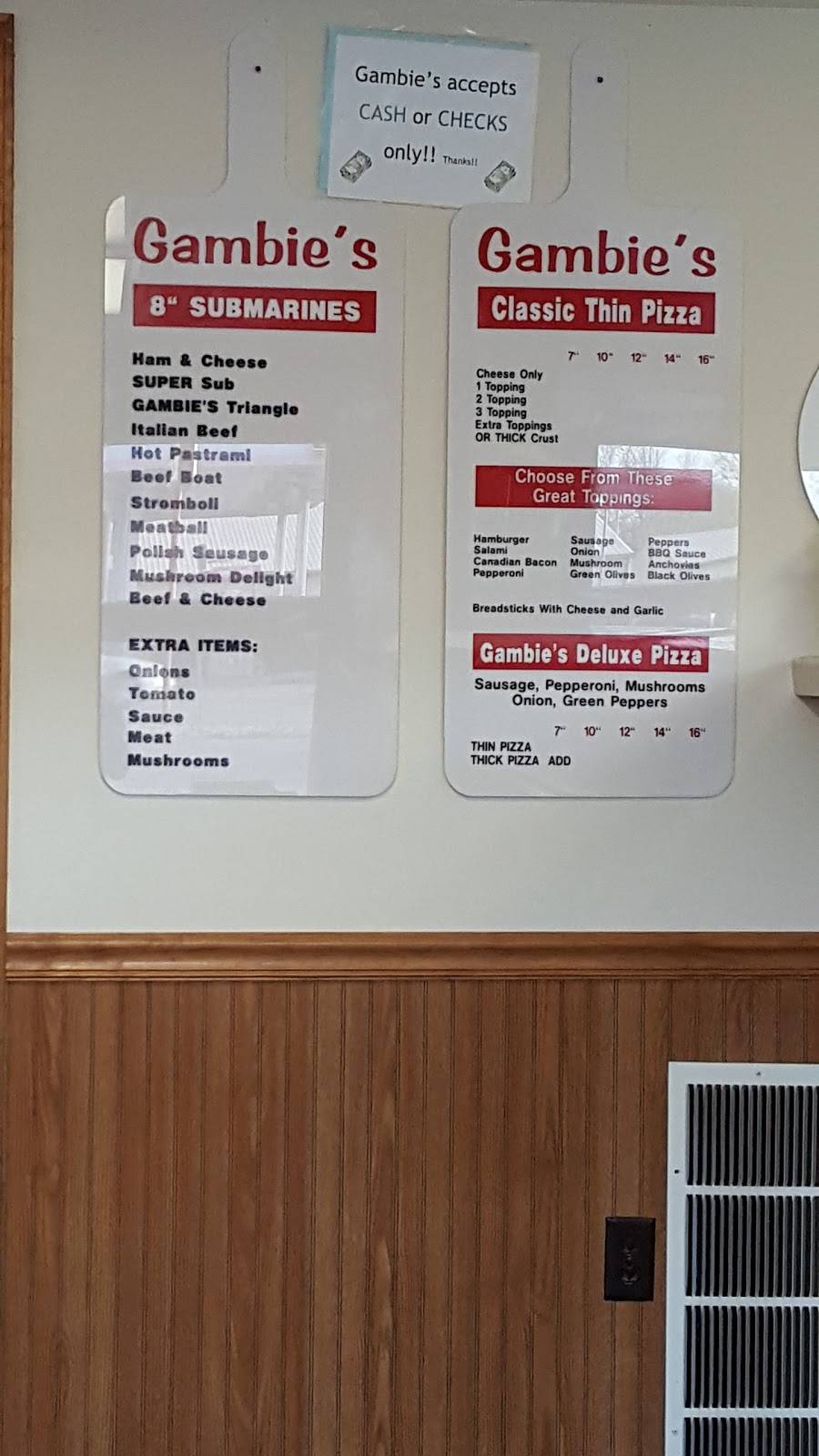 Gambies Pizza | restaurant | 830 E Winona Ave, Warsaw, IN 46580, USA | 5742691801 OR +1 574-269-1801