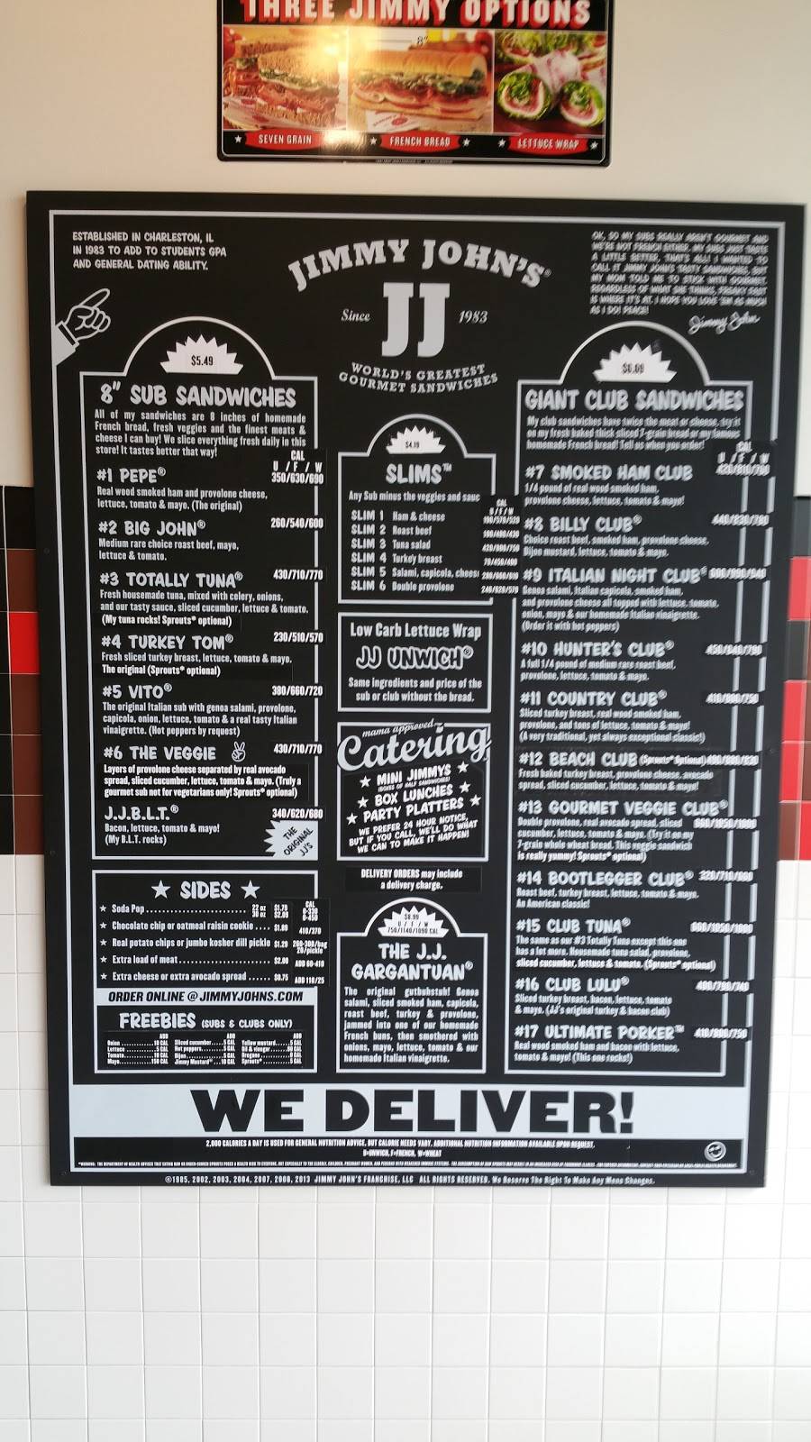 Jimmy Johns | meal delivery | 40067 S Groesbeck Hwy, Clinton Twp, MI 48036, USA | 5864699630 OR +1 586-469-9630