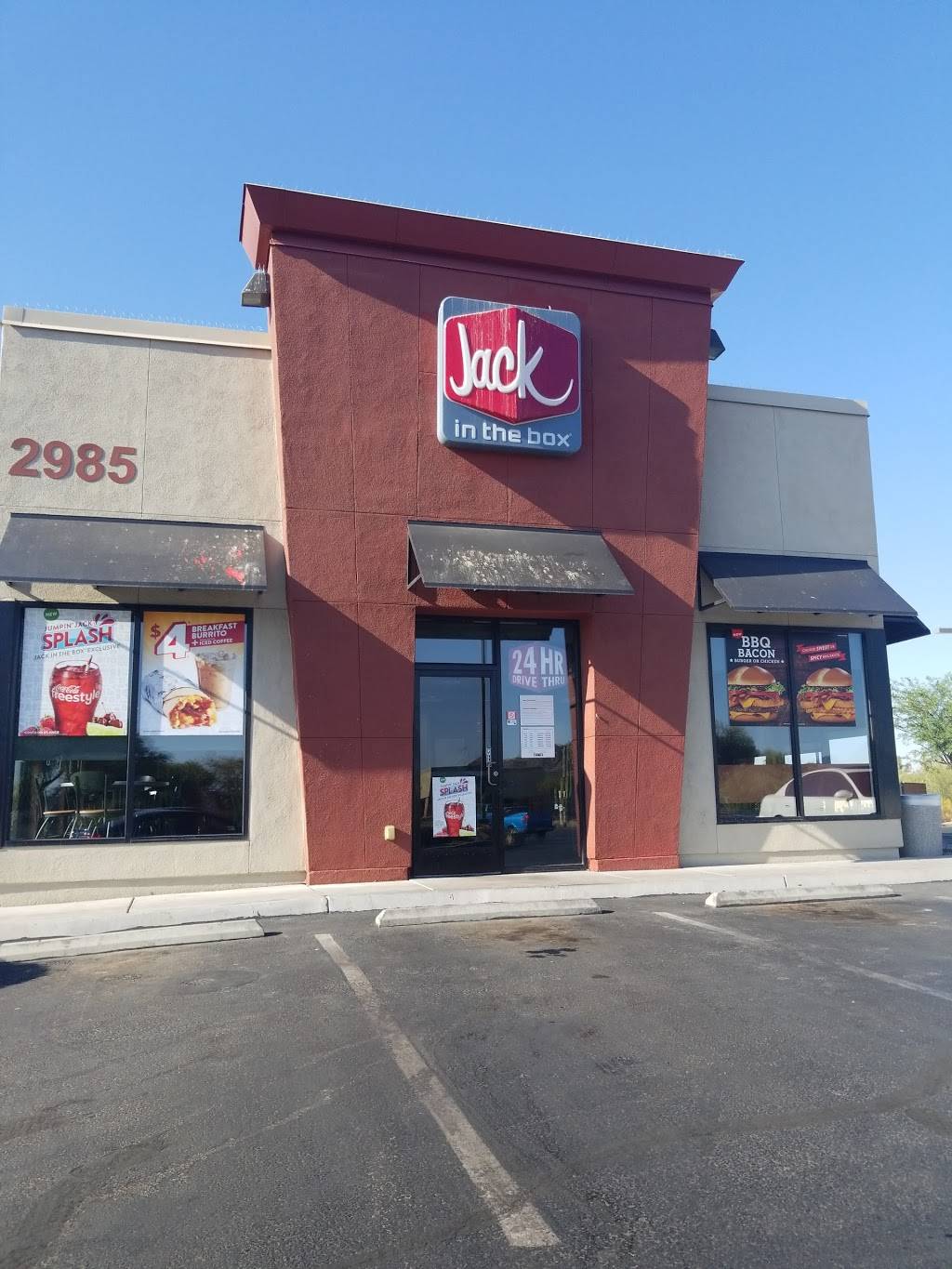 Jack in the Box | restaurant | 2985 W Valencia Rd, Tucson, AZ 85746, USA | 5208837484 OR +1 520-883-7484