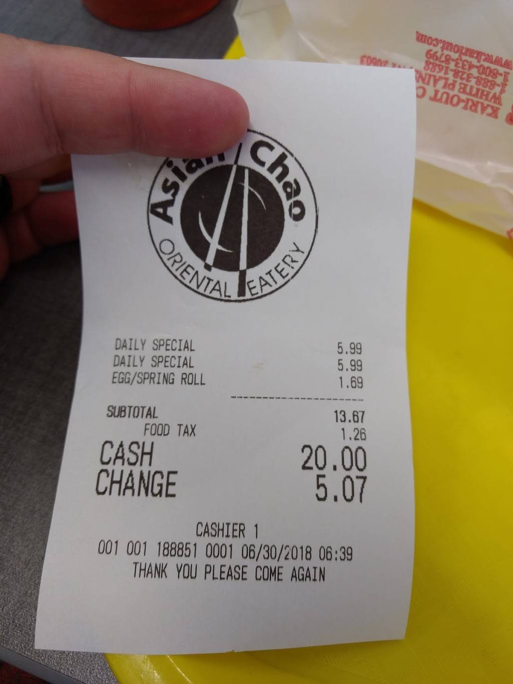 Asian Chao | restaurant | 7600 Kingston Pike # 1308, Knoxville, TN 37919, USA | 8657695656 OR +1 865-769-5656