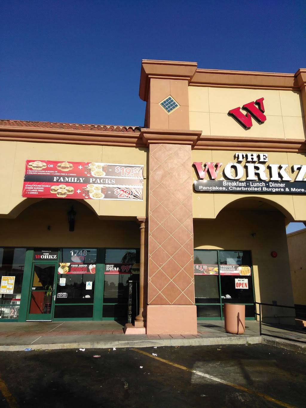 The WORKZ BURGERS | restaurant | 1748 E Ave. J, Lancaster, CA 93535, USA | 6612067884 OR +1 661-206-7884
