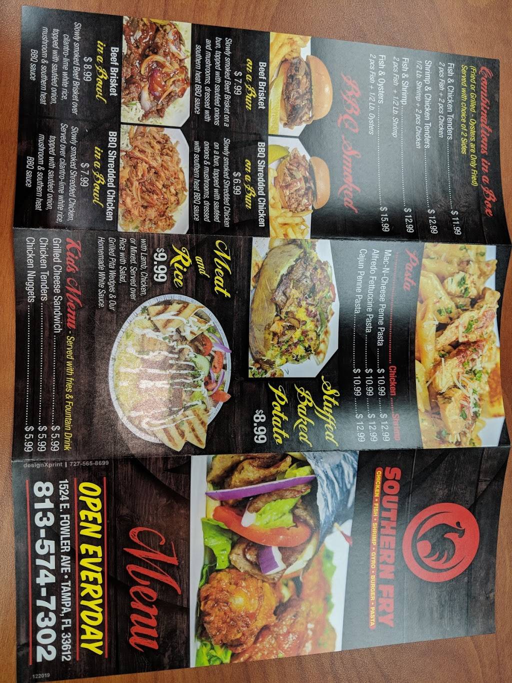 Southern Fry | restaurant | 1524 E Fowler Ave, Tampa, FL 33612, USA | 8135747302 OR +1 813-574-7302