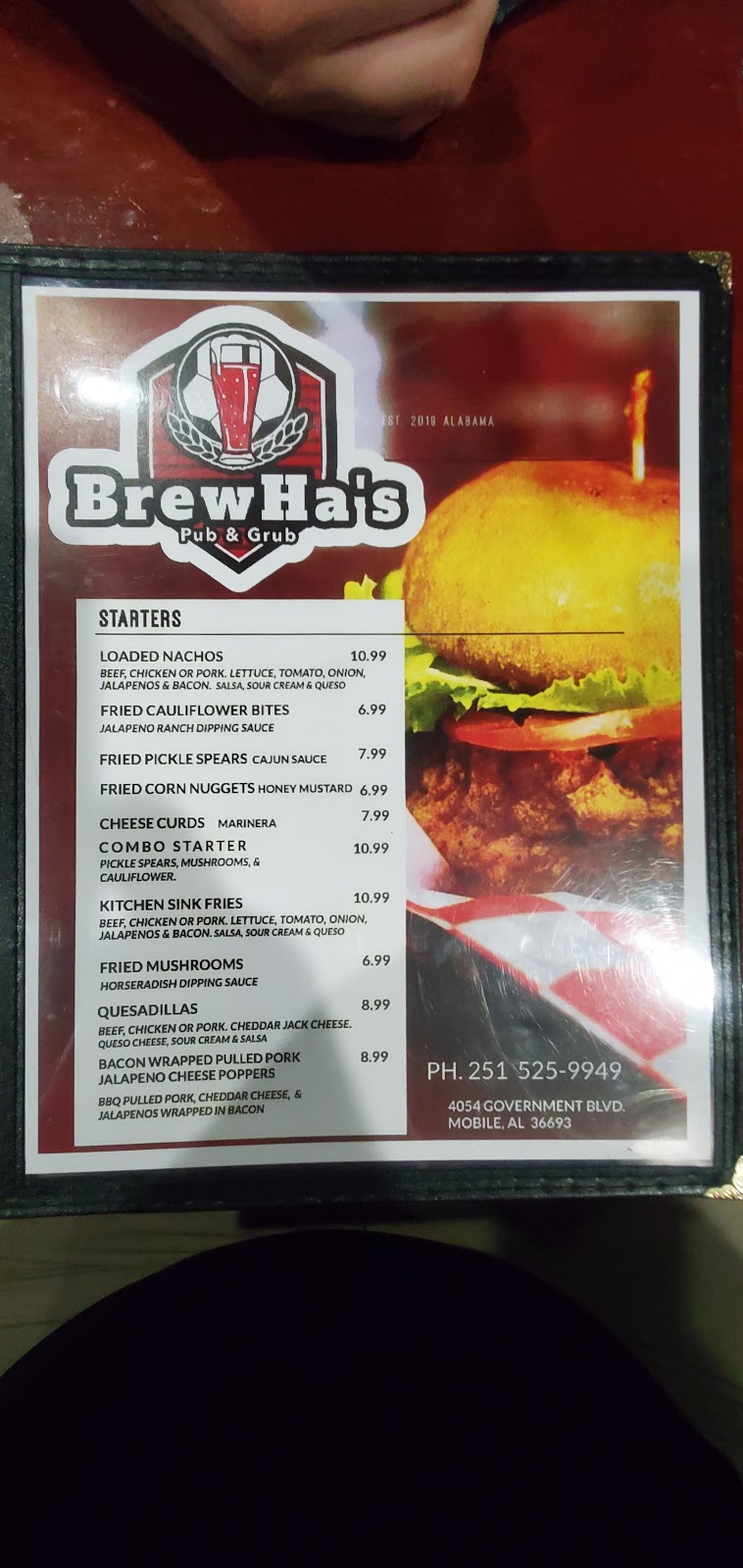 BrewHas Pub & Grill | restaurant | 4054 US-90, Mobile, AL 36693, USA | 2515259949 OR +1 251-525-9949
