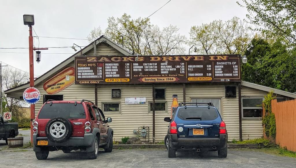 Zacks Drive In | restaurant | 152 River St, Hudson Falls, NY 12839, USA | 5187932366 OR +1 518-793-2366
