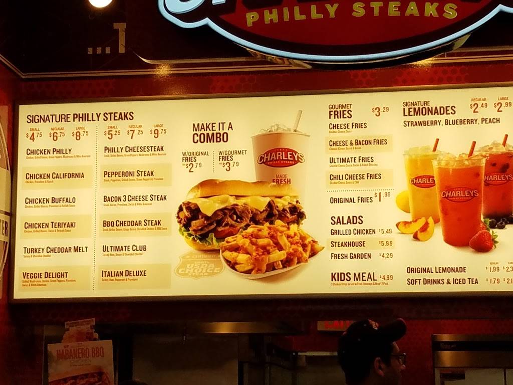 Charleys Philly Steaks | restaurant | 1800 Galleria Blvd Ste 3070, Franklin, TN 37067, USA | 6157789681 OR +1 615-778-9681