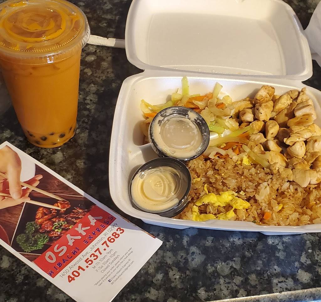 Osaka Hibachi Express | restaurant | 1450 Atwood Ave unit 11-12, Johnston, RI 02919, USA | 4013377956 OR +1 401-337-7956