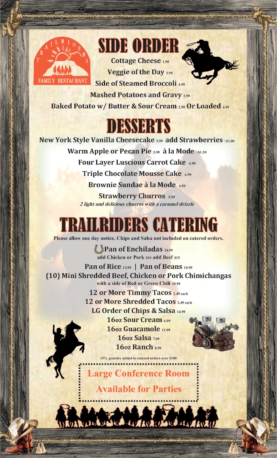 Trailriders Family Restaurant & Bar | restaurant | 140 N Main St, Eagar, AZ 85925, USA | 9283331446 OR +1 928-333-1446