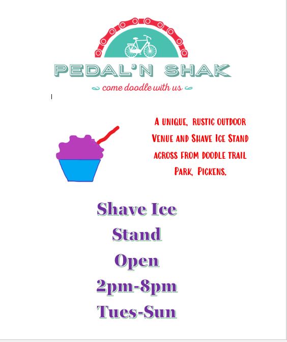 Pedaln Shak | restaurant | 121 Railroad St, Pickens, SC 29671, USA | 8646336329 OR +1 864-633-6329