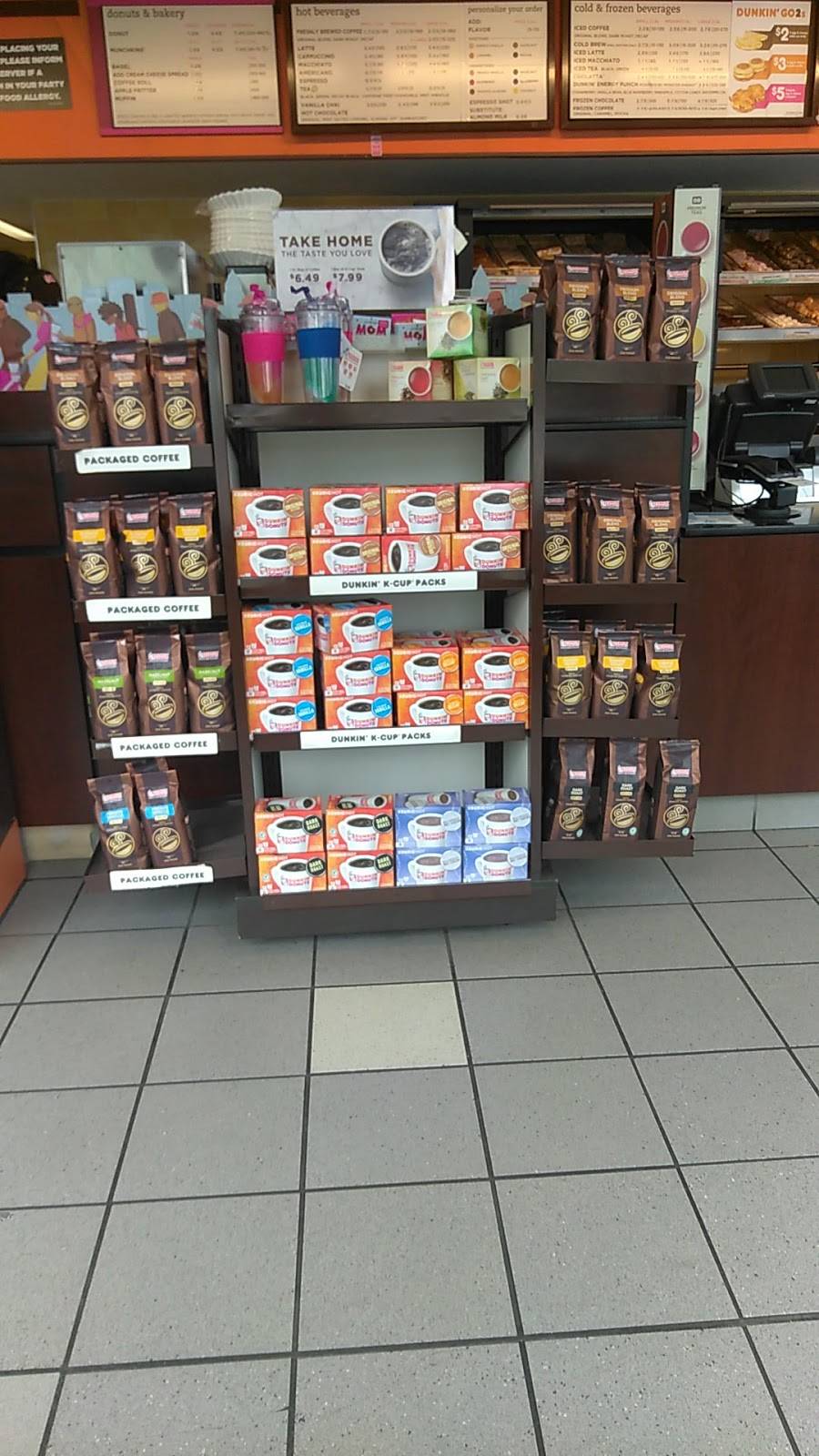 Dunkin | bakery | 375 Main St, Warren, RI 02885, USA | 4012459400 OR +1 401-245-9400