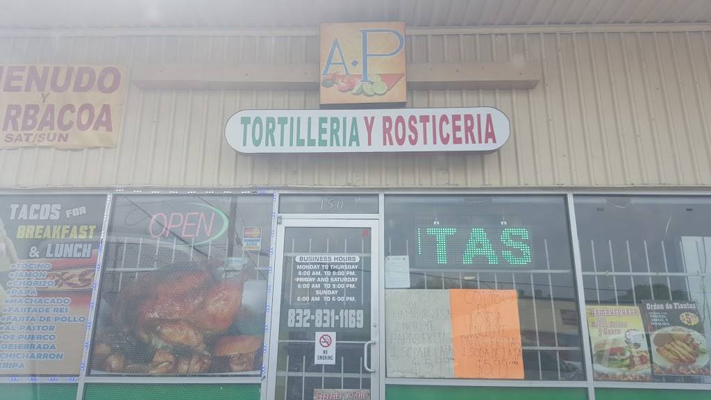 Tortilleria Ap | restaurant | 832 Burke Rd #150, Pasadena, TX 77506, USA | 8328311169 OR +1 832-831-1169