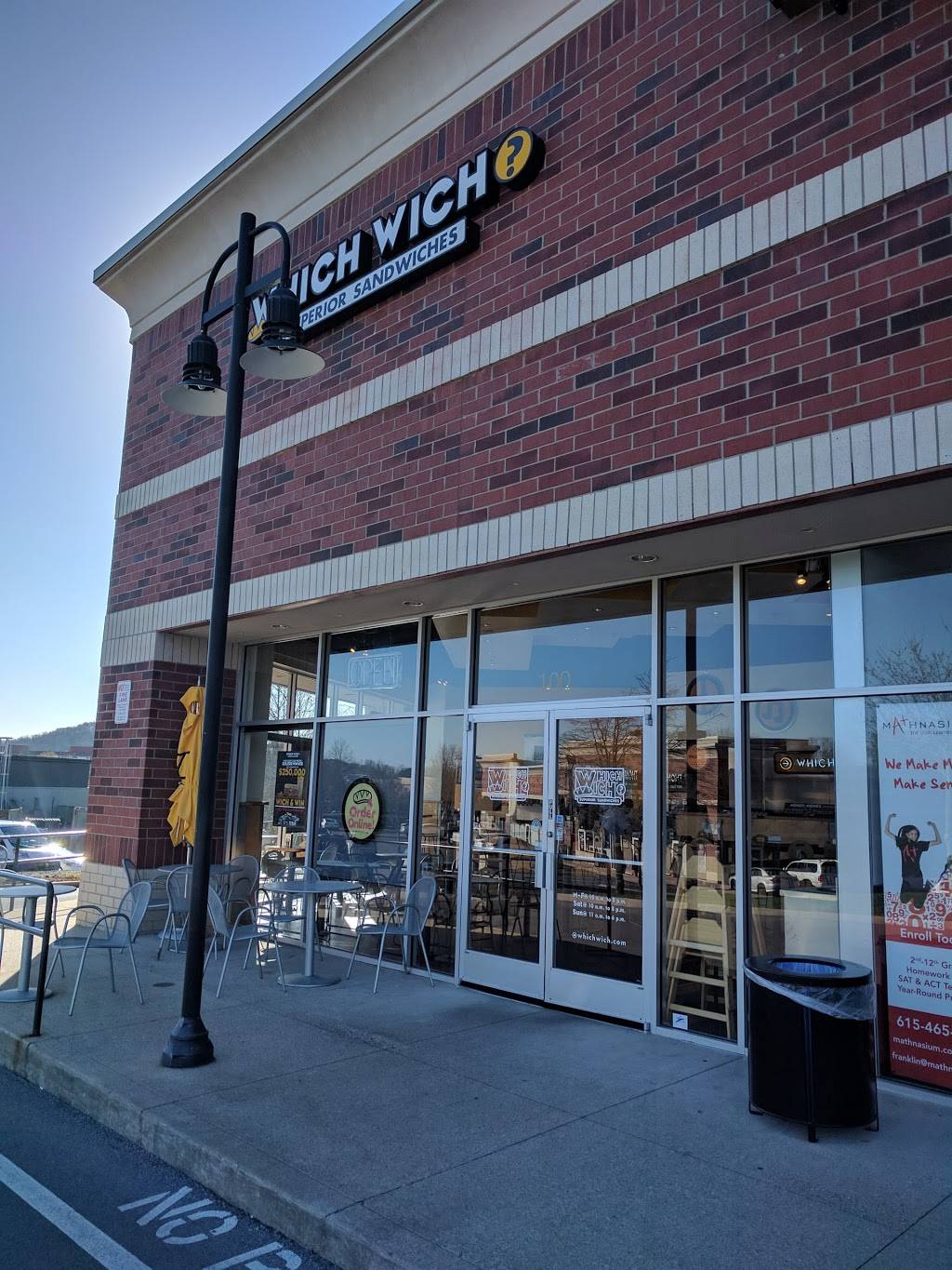 Which Wich | restaurant | 539 Cool Springs Blvd #100, Franklin, TN 37067, USA | 6157789425 OR +1 615-778-9425
