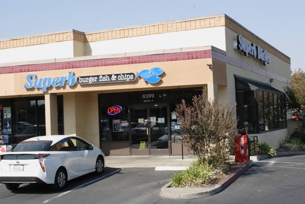 Superb Burger Fish and Chips | restaurant | 8399 Folsom Blvd #4, Sacramento, CA 95826, USA | 9163812020 OR +1 916-381-2020