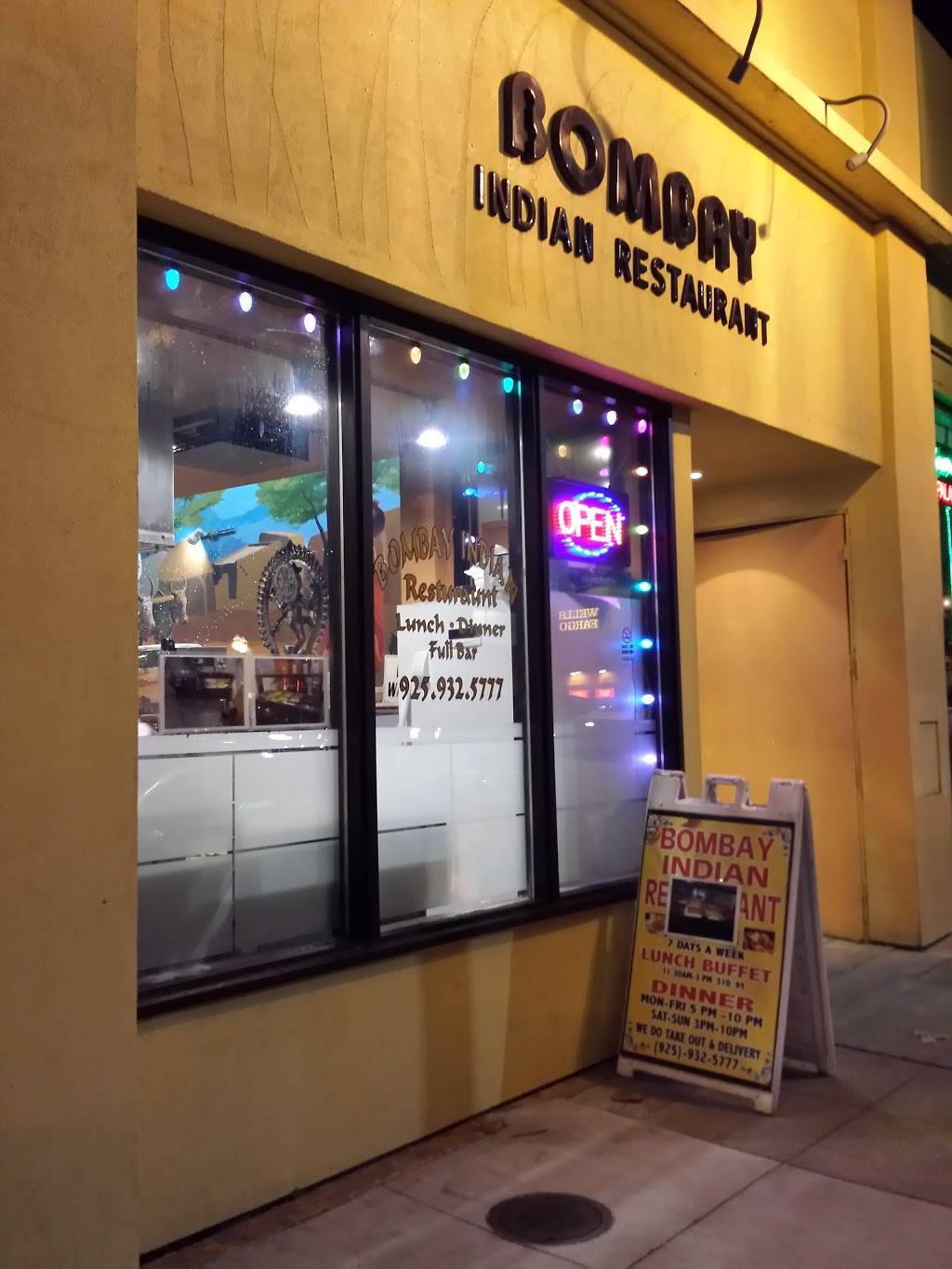 Bombay Indian Restaurant | restaurant | 1512 N Main St, Walnut Creek, CA 94596, USA | 9259325777 OR +1 925-932-5777
