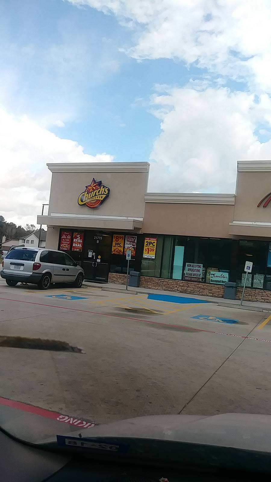 Churchs Chicken | restaurant | 21775 FM1314, Porter, TX 77365, USA | 2813454620 OR +1 281-345-4620