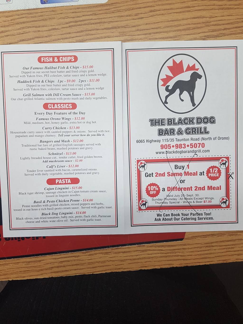 The Black Dog Cafe-Restaurant -Lounge | restaurant | 6065 Taunton Rd, Orono, ON L0B 1M0, Canada | 9059835070 OR +1 905-983-5070