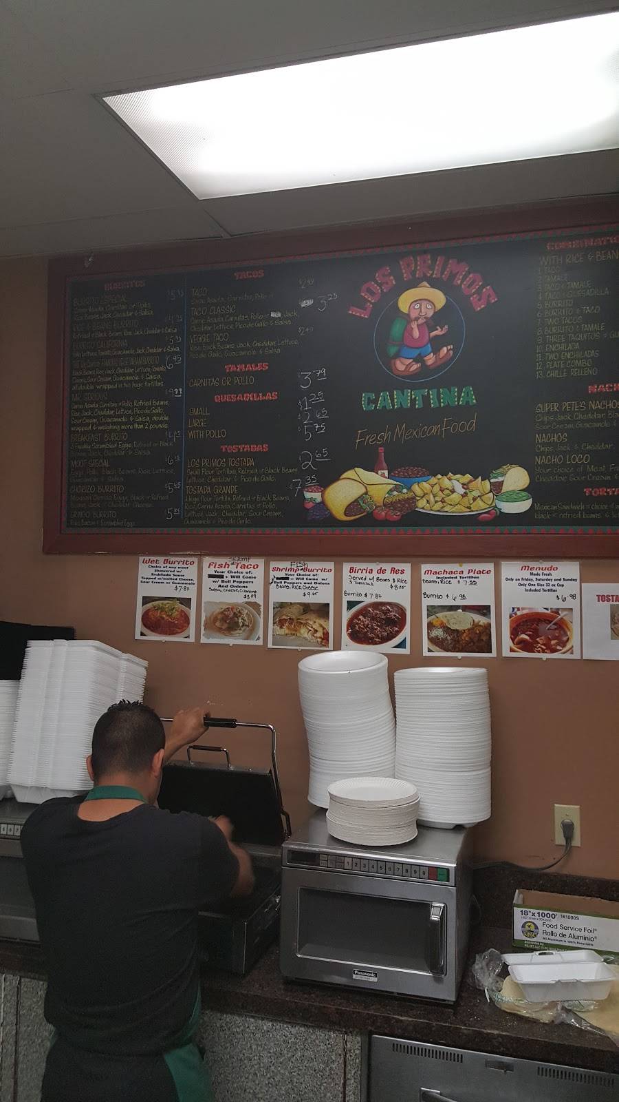 Los Primos Cantina | restaurant | 488 E 17th St, Costa Mesa, CA 92627, USA | 9496501486 OR +1 949-650-1486