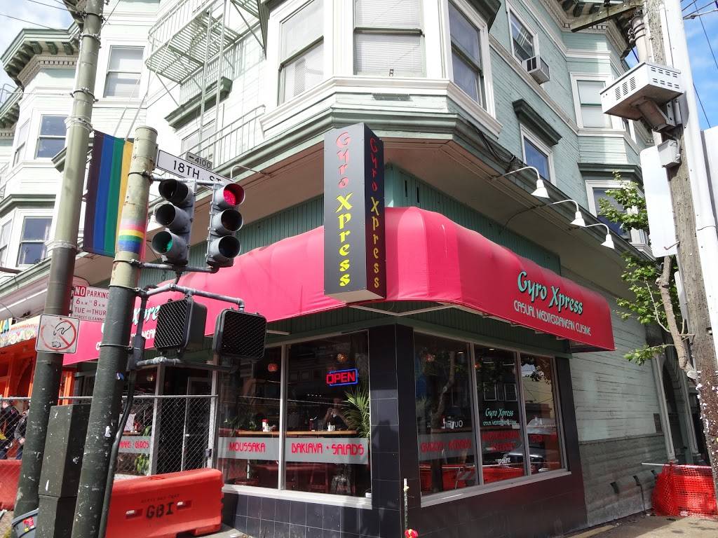 Gyro Xpress | restaurant | 499 Castro St, San Francisco, CA 94114, USA | 4155540352 OR +1 415-554-0352