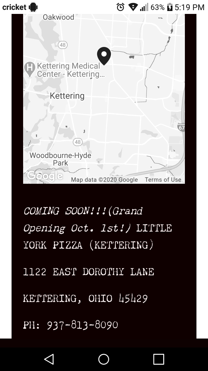 Little York Pizza | restaurant | 1122 E Dorothy Ln, Kettering, OH 45429, USA | 9378138090 OR +1 937-813-8090