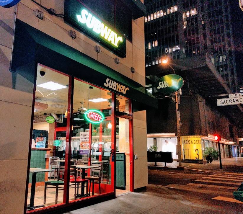Subway Restaurants | restaurant | 99 Drumm St, San Francisco, CA 94111, USA | 4159865510 OR +1 415-986-5510