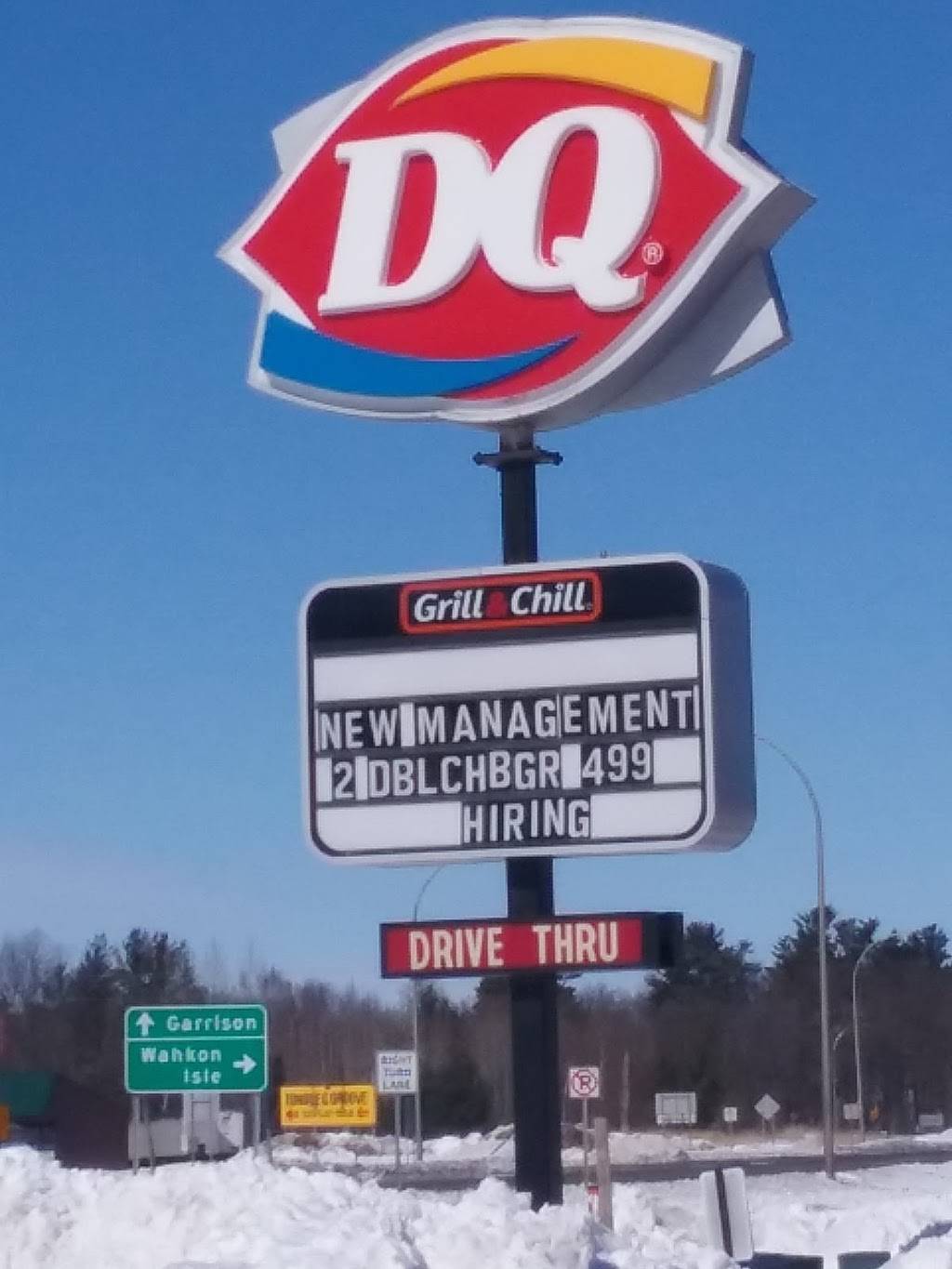 Dairy Queen | restaurant | 38664 US-169, Onamia, MN 56359, USA | 3205323499 OR +1 320-532-3499