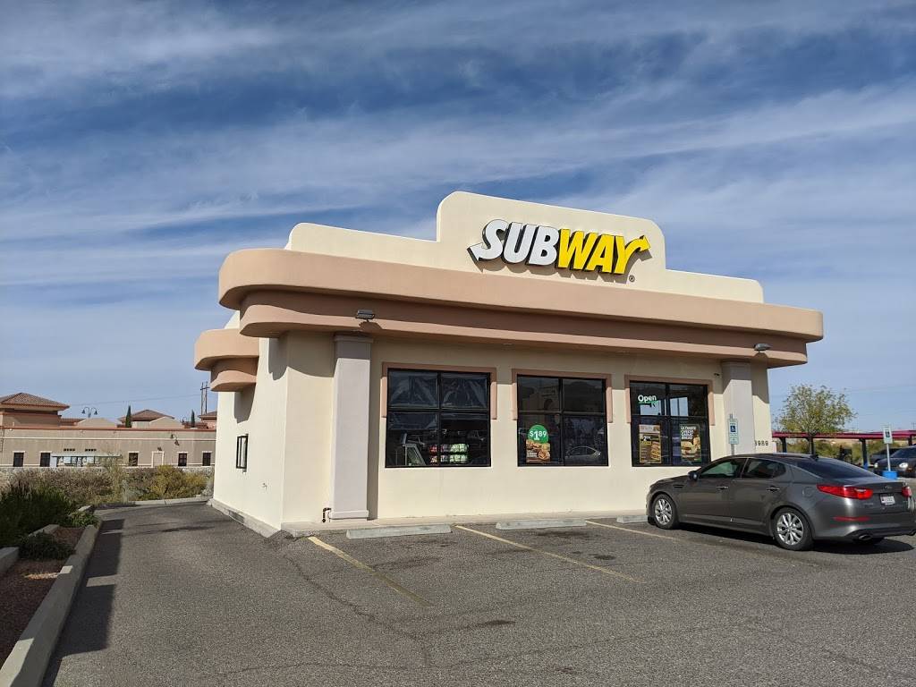 Subway | meal takeaway | 3989 Foothill Rd #100, Las Cruces, NM 88011, USA | 5755225578 OR +1 575-522-5578